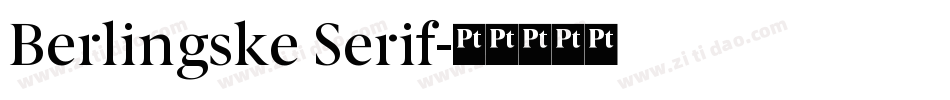 Berlingske Serif字体转换